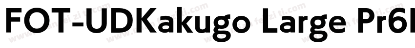 FOT-UDKakugo Large Pr6N字体转换